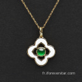 Mariage Green Jadeite Pendant